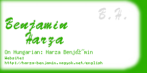 benjamin harza business card